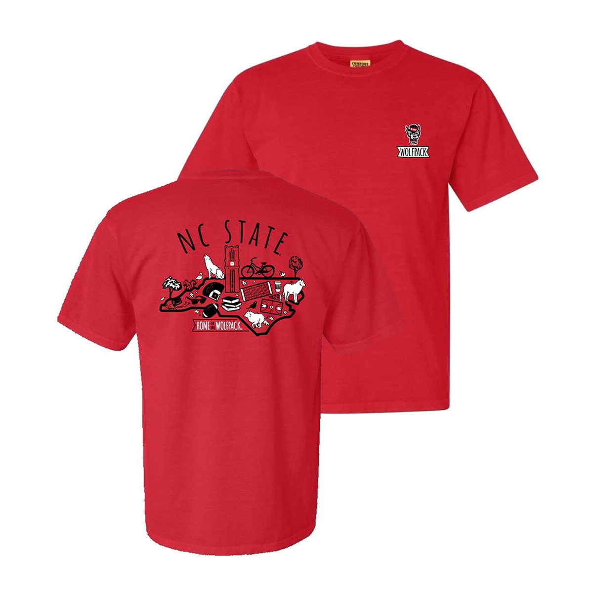 Red Comfort Colors Short Sleeve Tee